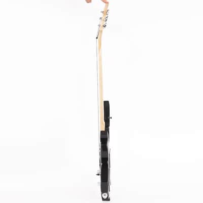 Glarry Flame Shaped Electric Guitar with 20W Electric Guitar Sound HSH Pickup Novice Guitar Audio Bag Strap Picks Shake Cable Wrench Tool 2020s - Black image 10