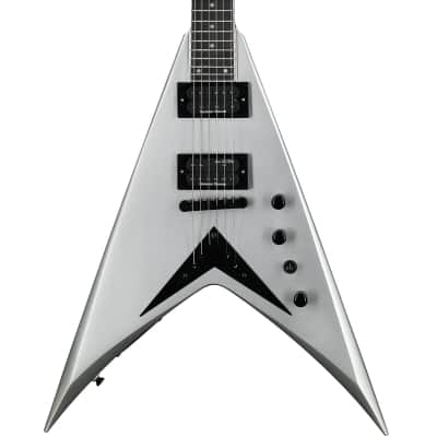 Kramer Dave Mustaine Vanguard Electric Guitar (with Case), Silver Metallic image 1