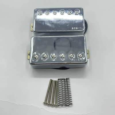 Chrome Ibanez Super 58 Neck and Bridge Humbucker Pickups Set image 2