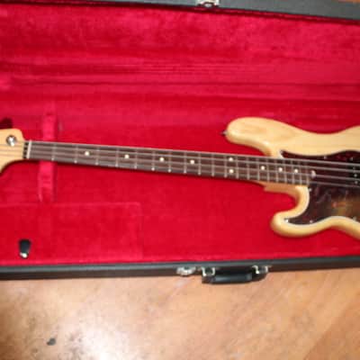 2000 Fender USA Precision Bass Standard Lefty Natural Ash Mint Condition W/Case image 1
