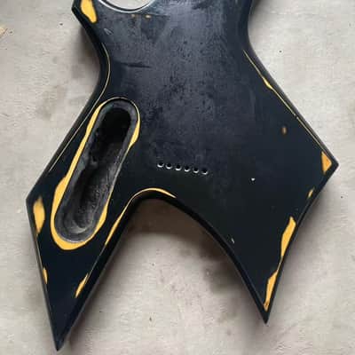 Fly Top Black Warlock Style Guitar Body image 6