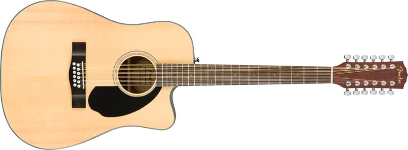 Fender CD-60SCE Dreadnought 12-string Walnut FB Natural