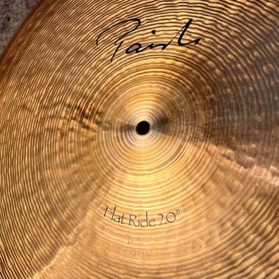RARE EARLIER PAISTE Signature 20” FLAT RIDE 2474 g Clean Smooth Glassy Controlled Definition! Discontinued image 4