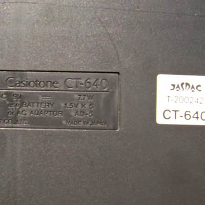 Casio Casiotone CT-640 - 465 Sound Tone Bank with Stand & Class 2 Power Supply image 8