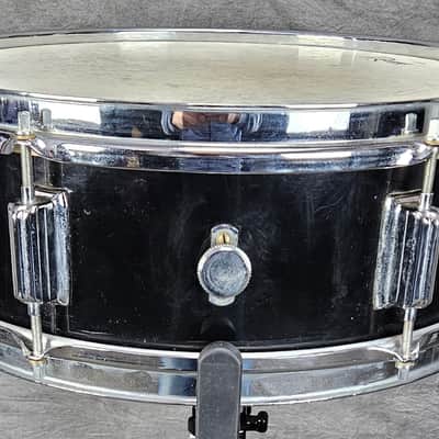 Rogers Luxor 14x5 Snare Drum 1960s - Jet Black Pearl image 4