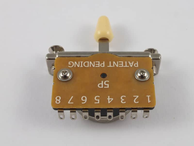2023 Guitars Electric Ltd 5 Way Switch + Cream Tip Chrome + Cr...