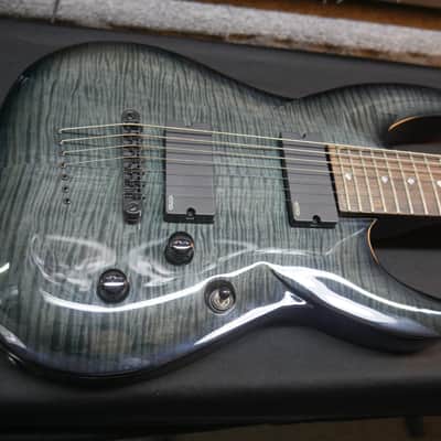 Diamond DBZ Barchetta 7 String STF Series  2000s - Flame Maple Trans Gun Metal image 5