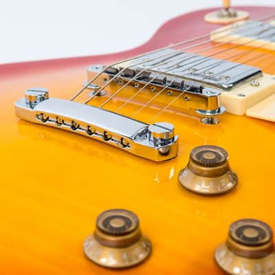 Vintage V100 ReIssued Electric Guitar - Cherry Sunburst (V100CS) image 6