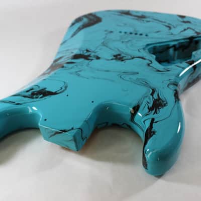 Multicolor HSS Hardtail Strat Stratocaster body Fits Fender neck P517 image 7
