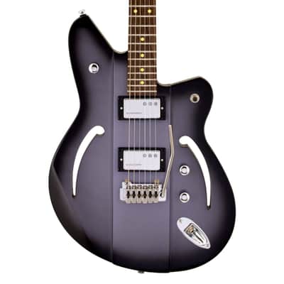 Reverend Airsonic W Electric Guitar, Rosewood Fingerboard, Periwinkle Burst image 2