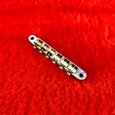 Gibson Forge stamp ABR-1 tune-o-matic guitar bridge 1965 - Nylon saddle original vintage USA