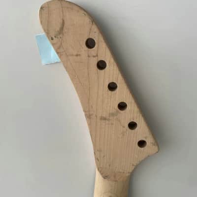 Maple Wood Banana Headstock Guitar Neck, Rosewood Fingerboard image 4