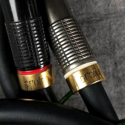 美品ortofon★7N Copper Twin Core Cable Ortofon 7N + 8N Pure Copper Hybrid Twin Core Audio Cable Pair 1m