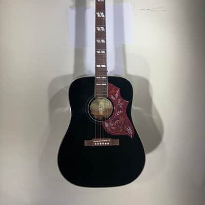 Epiphone Hummingbird Acoustic Guitar | Ebony Finish | In-House Adjusted image 1