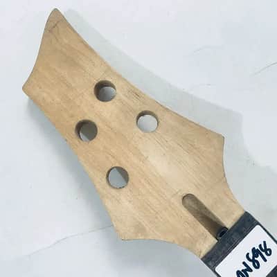 Maple 4 String Bass Neck with Rosewood 24 Frets Fingerboard image 6