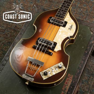 Vintage 1970 Hofner 500/1 Violin Bass Made in Germany Beatle Bass Nitro image 5
