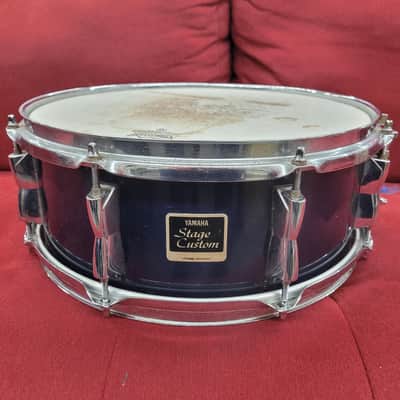 Yamaha Stage Custom 14x5.5 Snare Drum - Dark Blue image 1