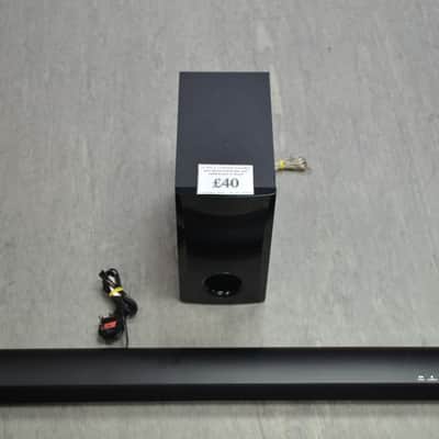 LG SH2 2.1 Channel Soundbar with Wired Subwoofer and 100W Power in Black image 1