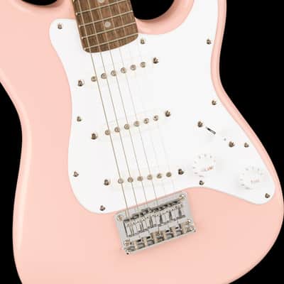 Fender Squier Mini Stratocaster Shell Pink Short-Scale Electric Guitar Bild 3
