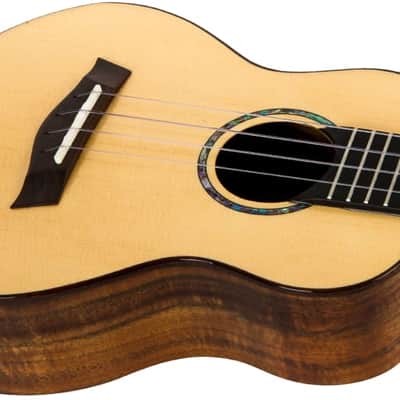 Flight Voyager EQ-A Concert Ukulele - solid spruce image 4