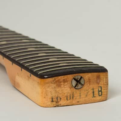 Fender Competition Mustang Solid Body Electric Guitar (1971), ser. #328976, original grey hard shell case. image 13