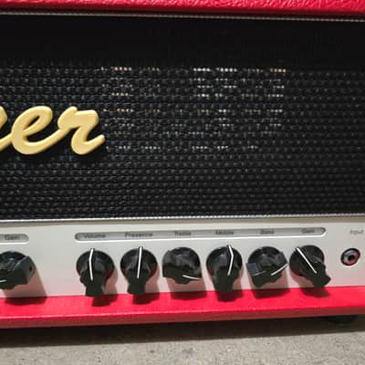 Bogner Uberschall Twin Jet 100-Watt Head - Red Tolex image 3