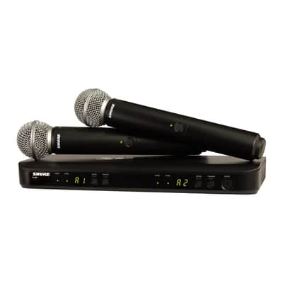 Shure BLX288/SM58-J11 Wireless Dual Vocal System with 2 SM58's J11 Band image 6