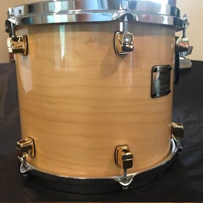 Yamaha Maple Custom 12" x 10" Tom Natural (Blonde) Gloss Finish Bronze Lugs image 6