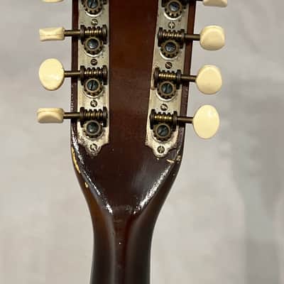 Harmony H8031 oval hole flat back mandolin 1972 - Sunburst image 7