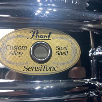 Pearl - 5x14" STH1450S SensiTone Custom Alloy Tube Lug Steel Snare Drum 2000s image 2