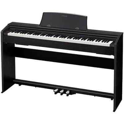 Casio PX-770 Privia 88-Key Digital Console Piano with 2x 8W Amplifiers, Black