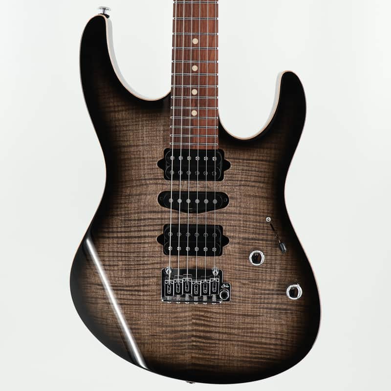 Suhr Modern Plus HSH Guitar w/ Pau Ferro Fingerboard - Trans Charcoal Burst image 1