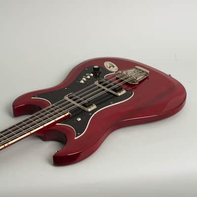 Hagstrom H-8 8-String Bass Solid Body Electric Bass Guitar (1968), ser. #723558, period chipboard case. image 7