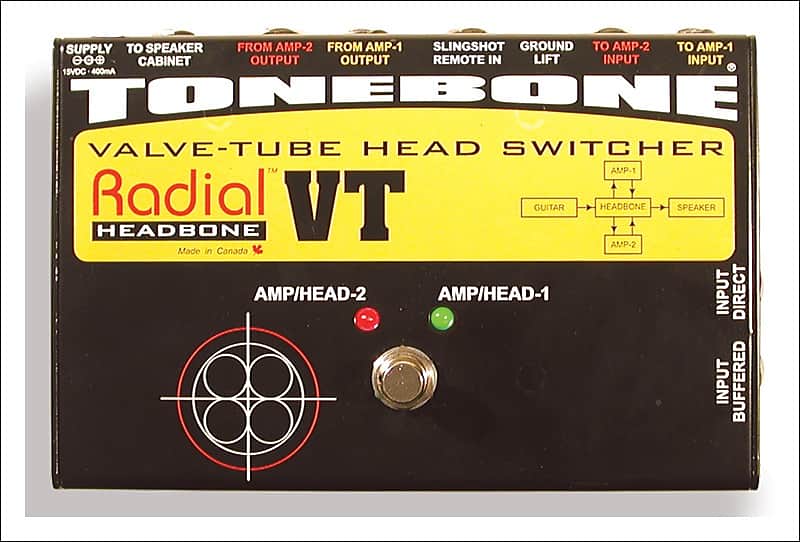 Radial Tonebone Headbone VT Amp Head Switcher for two tube amps image 1