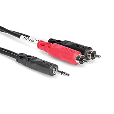 Hosa - CMR-210 - Stereo Mini 3.5mm Male to 2 RCA Male Y-Cable - 10ft. image 1
