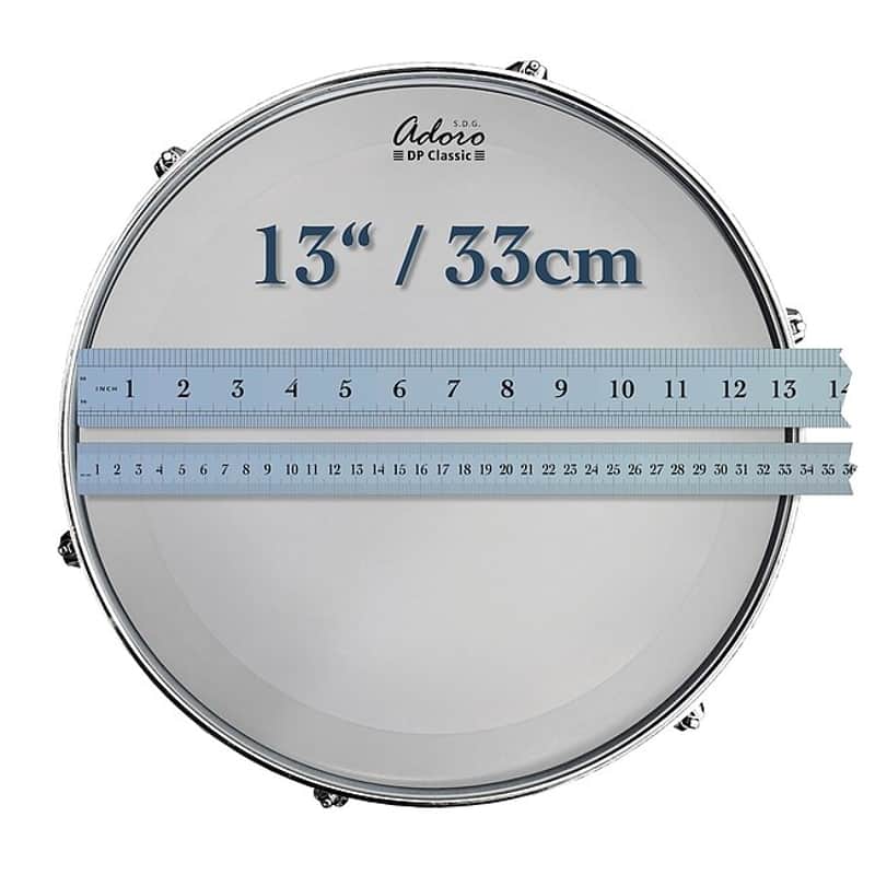 ADORO ADPC-CL-13 DP Classic Clear Tom 13 Zoll Schlagfell zweilagig image 1