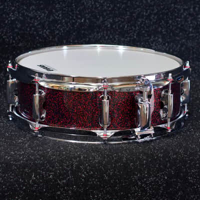 TreeHouse Custom Drums 5-Piece Maple Drumset - Red Galactic Wrap image 5