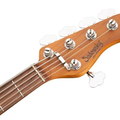 Sadowsky MetroExpress 24-Fret Modern Bass, Morado Fingerboard, 5-String - Solid Olympic White High Polish image 7