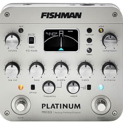 Fishman Platinum Pro EQ/DI + Gator 9V Power Combo & 3 Patch Cables image 2