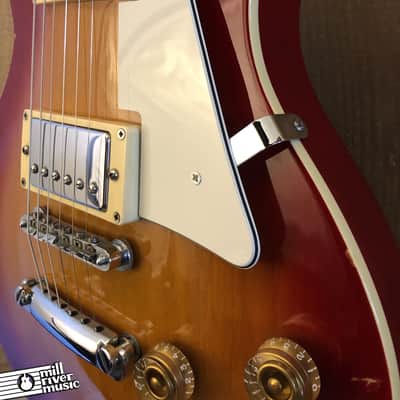 Aria Pro II Vintage Bolt-On Les Paul Copy Singlecut Cherry Sunburst c. 1990s image 8