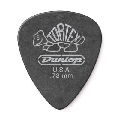 Dunlop 488R.73 Tortex® Pitch Black Standard Guitar Picks 72 Pack image 3