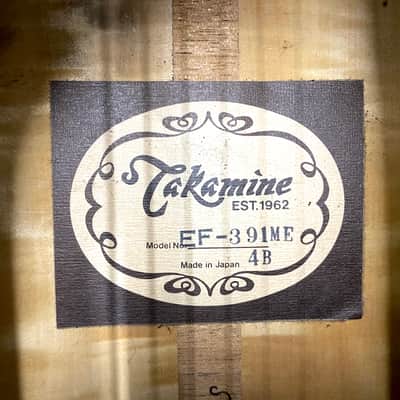 🎸 TAKAMINE EF-391ME / 1985 / transparent black / Japan / incl. ohsc / vintage & rare image 14