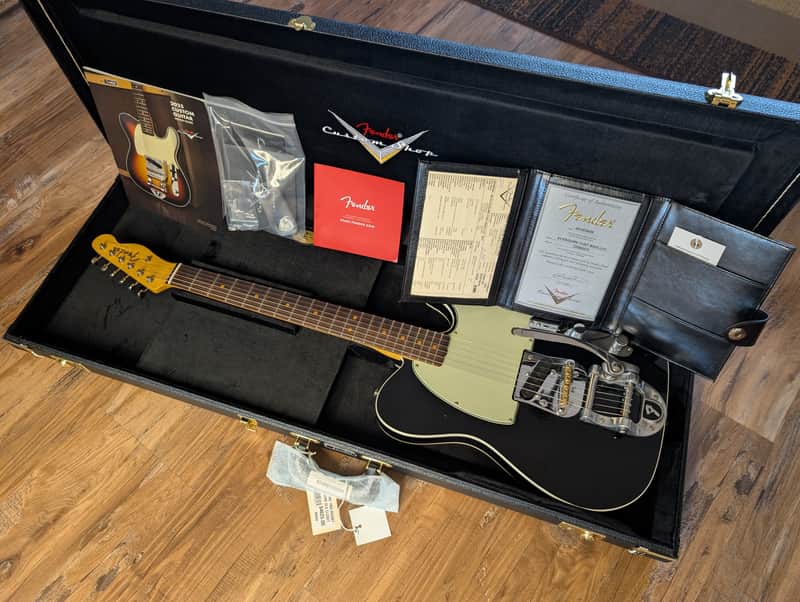 Fender Custom Shop ’63 Esquire Custom Deluxe Closet Classic Aged Relic W/OHSC Candy COA Build Sheet MINT image 1