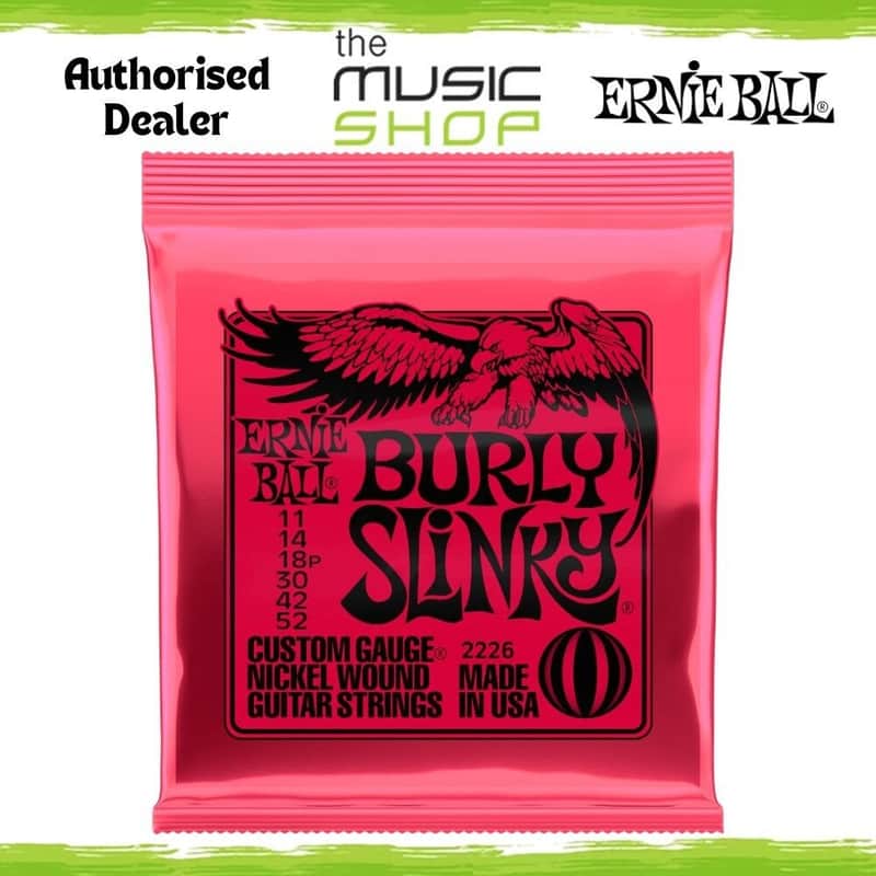Box of 12 x Ernie Ball Burly Slinky 11-52 Electric Guitar Strings - 2226 (Bulk) image 1