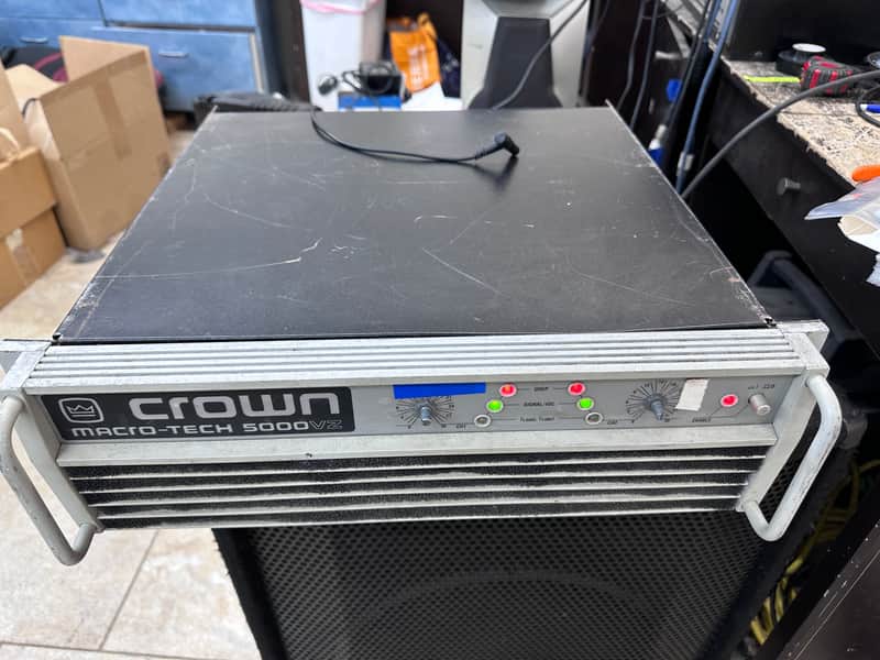 Crown Macro-Tech 5000VZ 2 Channel Power Amplifier BROKEN - PARTS ONLY (#6622) image 1
