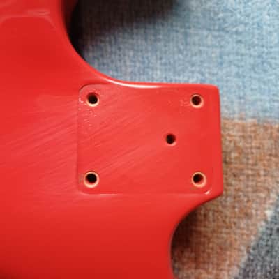 Guitar body 80s (Charvel?) Red image 10