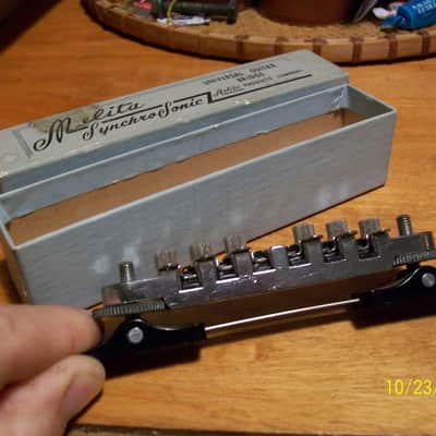 Gretsch Melita Synchro Sonic bridge 1950's in the box image 3