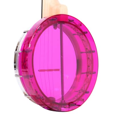 Gold Tone Little Gem (Amethyst): See-Through Banjo-Ukulele with Bag image 8