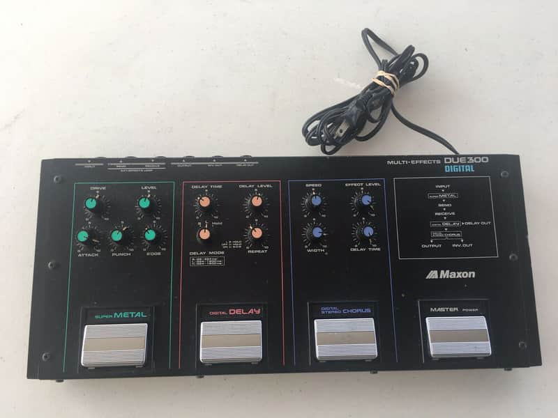 Maxon DUE-3 Digital Multi Effects Processor Vintage Super Metal Delay Chorus image 1