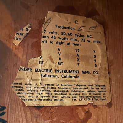 1962 Fender Princeton 6G2 Brown image 15